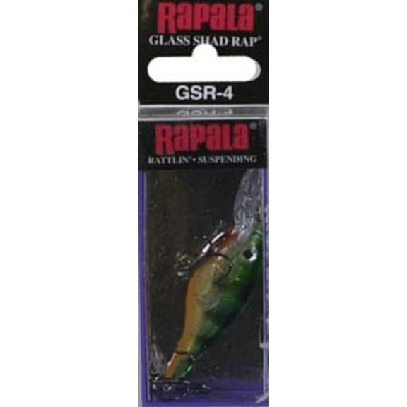 Rapala Glass Shad Rap 04 Fishing Lure 1.5" 3/16oz Glass Perch