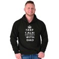 thumbnail image 3 of Keep Calm And Agree With Dad Crown Hoodie Hooded Sweatshirt Men Brisco Brands X, 3 of 6