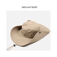 thumbnail image 3 of Men's Drawstring Bucket Hat Sun Protection Floppy Visor Bucket Hat, 3 of 5