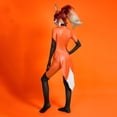 thumbnail image 4 of [Officially Licensed] Miraculous Rena Rouge Costume for Halloween Jumpsuit with Fox Tail-like Coattail, M, 4 of 11