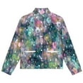 thumbnail image 4 of Jackets for Women Winter Coat Jackets Flannel Stand Collar Jacket(Colorful Floral Pattern,Size:S-4XL), 4 of 7