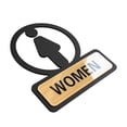 thumbnail image 2 of Baoblaze Bathroom Sign Toilet Sign Easily Install Acrylic Bathroom Door Signage Pictogram WOMEN, 2 of 8