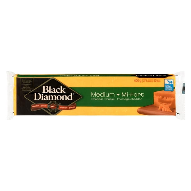 Black Diamond Medium Cheddar Cheese, 400 g 