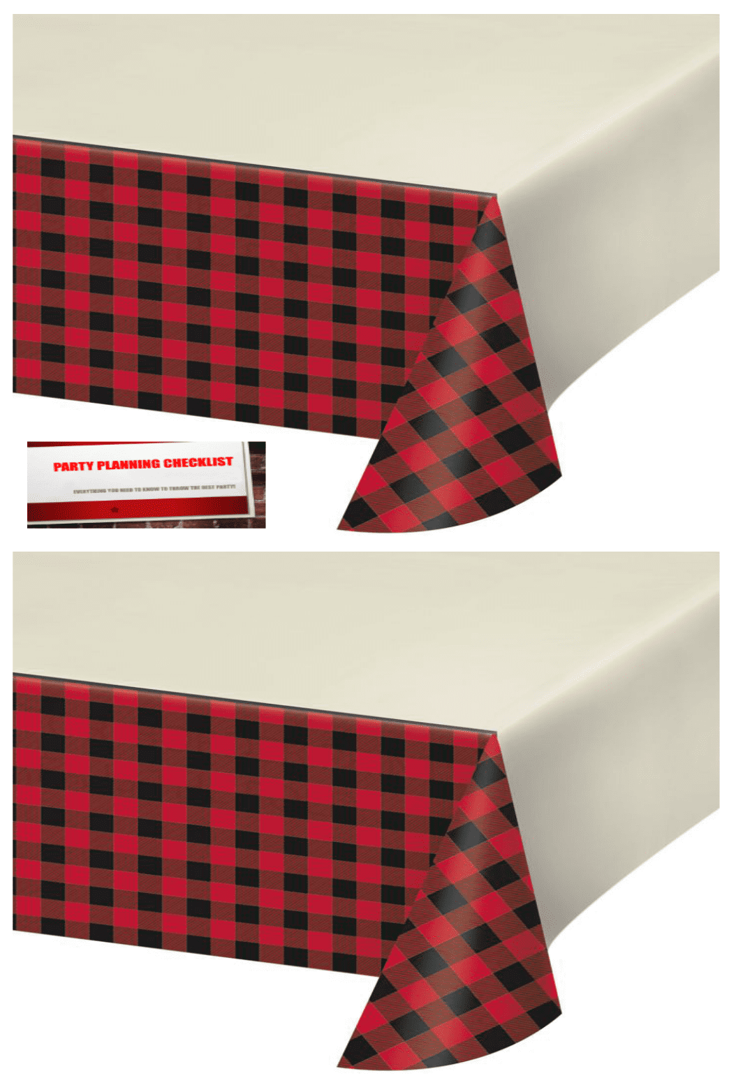 American Greetings 54 x 102 Valentines Day Plastic Table Cover Red