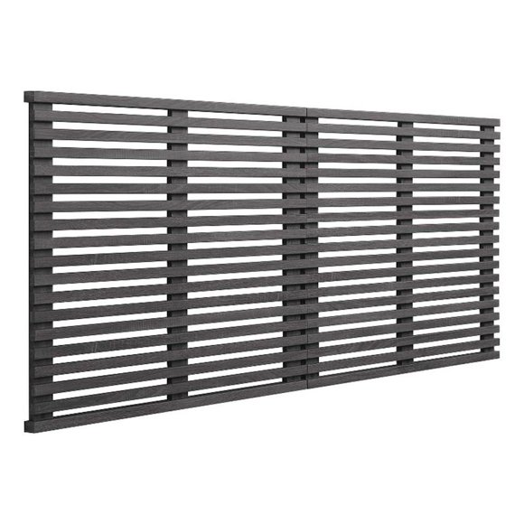 Pemberley Row Wood Charcoal King Headboard Rectangular Wall-Mount 79"