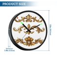 thumbnail image 3 of Indoor 12' Voice-Activated Luminous Decoration Wall Clock With LED Night Light French Golden Decorative, 3 of 8