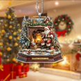 thumbnail image 1 of Juguete de Navidad, Arbol de Navidad de Santa Claus, Adornación Interior de Coche de Acero, Estilo Moderno, Durable, para Salón, para Auto, Juguete de Interior de Coche, Decoración de, 1 of 6