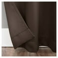 thumbnail image 4 of 54"x84" Blackout Kenneth Energy Saving Grommet Curtain Panel Dark Brown, 4 of 7