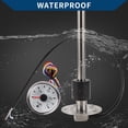 thumbnail image 6 of Unique Bargains Fuel Sending Unit and Gauge Kit Boat Fuel Sending Unit Marine Fuel Sender Unit Metal 29.53" 1 Set Silver Tone Black White 0-190 Ohm, 6 of 6