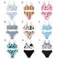 thumbnail image 3 of URMAGIC Girl's 2 Piece Swimsuit Sport High Waist Bikini Set Bathing Suit with Removable Chest Pad 8-12 Years, 3 of 8