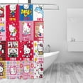 thumbnail image 2 of Hello Kitty Shower Curtain, Waterproof Bathroom Shower Curtains, Washable Cloth Shower Curtain With 12 Hooks, 72 "W X 72" L, 2 of 9