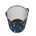 thumbnail image 5 of DouZhe Waterproof Collapsible Large Laundry Baskets, American Team Sports Prints Circular Hamper with Handles, 5 of 7