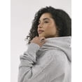 thumbnail image 3 of No Boundaries Oversized Zip Hoodie, Women’s and Women’s Plus, 3 of 3