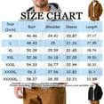 thumbnail image 2 of Kixjoy Mens Winter Jacket Fleece Lined Big and Tall Hooded Coat Work Fashion Zip Up Quilted Jacket Warm Heavyweight Fall Jackets for Men with Pockets, Light Brown 4XL, 2 of 4