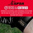 thumbnail image 2 of Franklin Sports Supratak Football Receiver Gloves - Black/Gold - Adult X-Large, 2 of 8