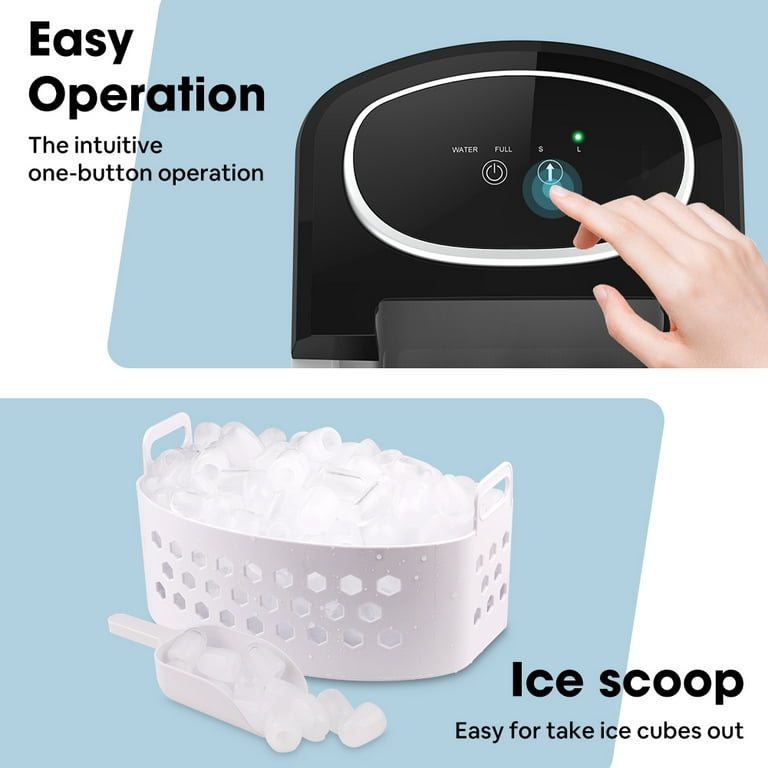 LifePlus RNAB08YDRZFLW ice maker machine countertop, portable ice