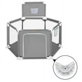 thumbnail image 4 of Baby Playpen, Baby Play Yard, Baby Fences Christmas Gifts Space Saving Baby Bodyguard, Gray, 4 of 8