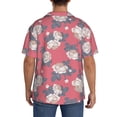 thumbnail image 7 of Goofa Rose Flowers Printed Men's Casual Short-sleeved Shirt,Lightweight Breathable Button-down,Summer Casual men's top,Versatile Fashion shirt-, 7 of 7
