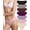 Smoky Lavender, variant on Women's Ice Silk Seamless Stretch Breathable No Show Wavy Sides Bikini Briefs 7 Pack(M,Polaris Glow)