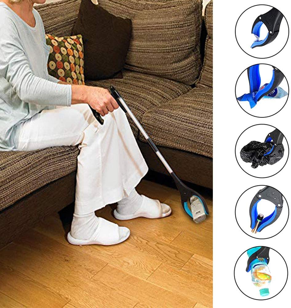 Foldable Trash Picker, Extra Long Grabber Reaching Assist Tool Litter