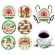 thumbnail image 1 of Posavasos Diamond Crafts 6 Unidades Con Soporte Gatito Loro Fresa, 1 of 8