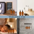 thumbnail image 4 of Cornucopia Brands 8oz Glass Pump Bottles (4-Pack, Amber Brown), Lotion Soap Dispensers w/ Black Plastic Pumps, 4 of 9