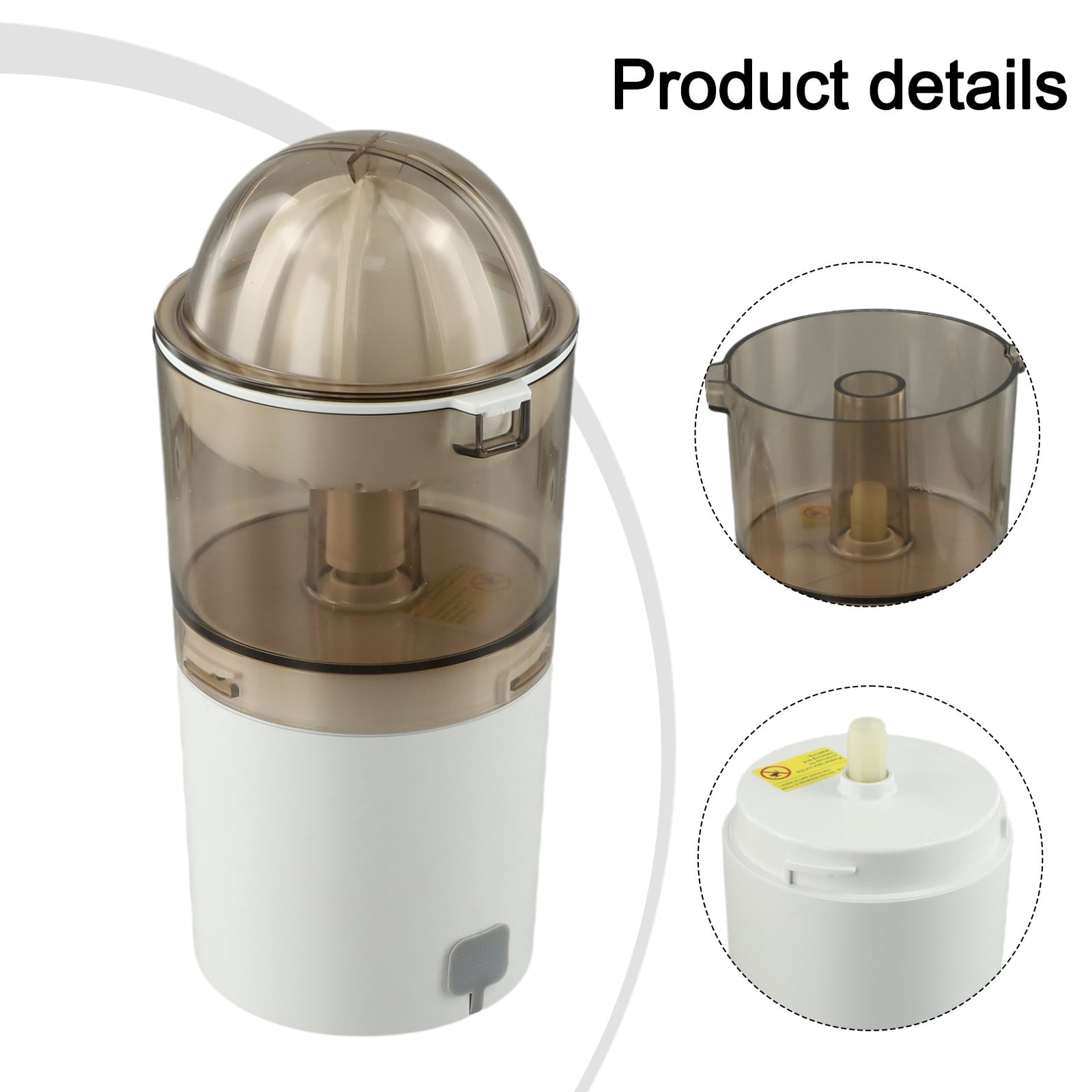 Citrus Squeezer Electric Citrus Juicer For Healthy Drinks Two Cones Long Battery Life Quiet Operation Safe Materials