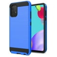 thumbnail image 5 of for Samsung Galaxy A52 5G Hybrid Rugged Brushed Metallic Design [Soft TPU + Hard PC] Dual Layer Shockproof Armor Impact Slim Cover ,Xpm Phone Case [Blue], 5 of 8
