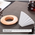 thumbnail image 3 of Ceramic Coffee Dripper Pour Over Coffee Maker with Wood Stand Elegant Flower Shape Filter,Slow Brewing Maker for Home Cafe, 3 of 4