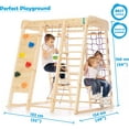 thumbnail image 3 of Indoor Playground Toddler Climber Slide – Kids Jungle Gym Playset – Activity Toddler Climber Structure – Play Gym Swedish Ladder - Climbing Play Structure Set – Adventure Dome Slide set – Akvarelka, 3 of 9