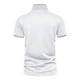 thumbnail image 2 of Gibobby Playera Tipo Polo Hombre Polo de piqué de algodón elástico sólido de Manga Corta Camisa de Polo para Hombre(Blanco,M), 2 of 3
