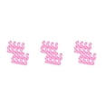 thumbnail image 1 of Soidarity 2 pares de separadores de dedos del pie espaciador suministros de pedicura superficie lisa multicolor exquisita operación Simple rosa Type1 NO1, 1 of 6