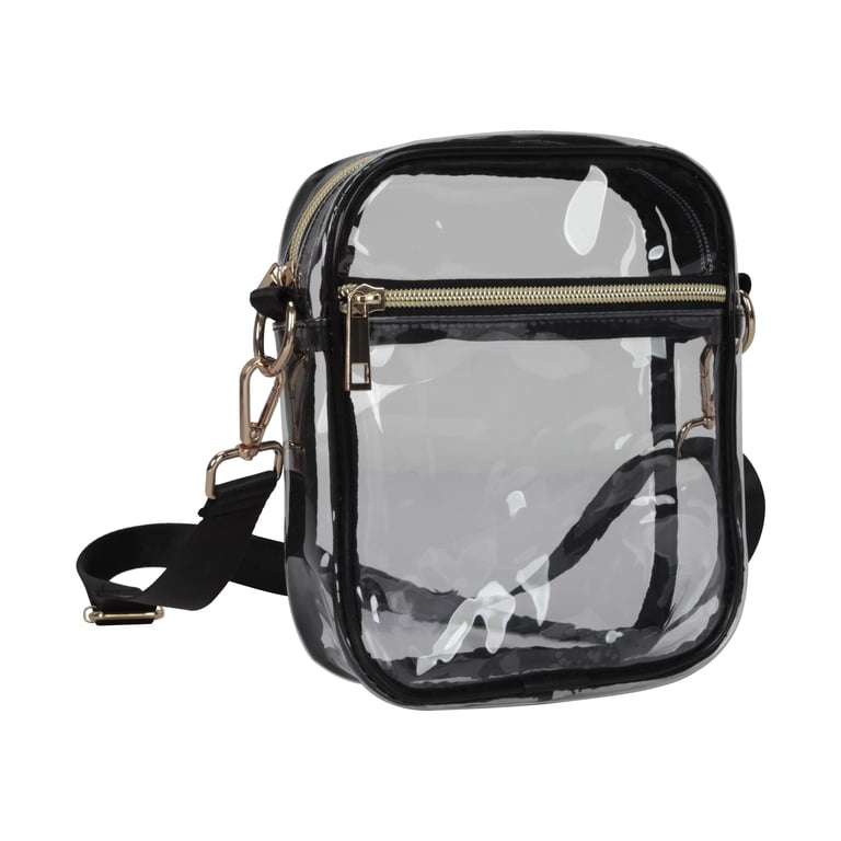 Hello Hobby Clear Cell Phone Handbag, Black photo 4