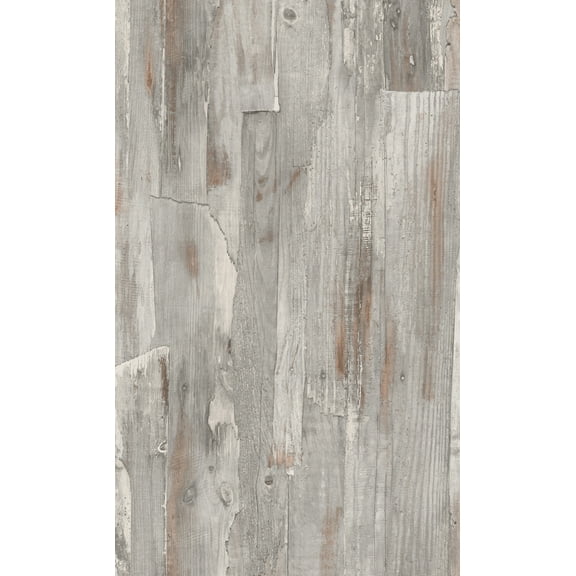 White Aesthetic Distressed Wood Wallpaper