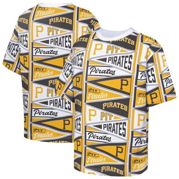 Youth Outerstuff  Yellow Pittsburgh Pirates All-Over Pennant T-Shirt