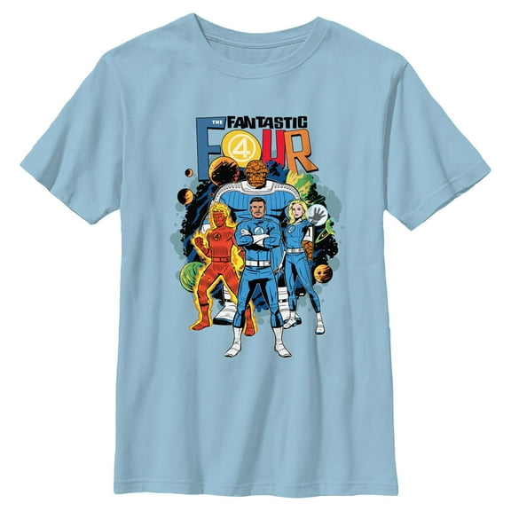 Boys The Fantastic Four: First Steps Cosmic Family T Shirt