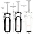 thumbnail image 4 of SUNTOR XCM Mechanical Mountain Bike Fork - 27.5 Inch White with Shoulder-Controlled Lockout, Durable Robust Material Construction, Smooth Operation for Rough Trails, Easy Installation, Ideal for MTB, 4 of 5