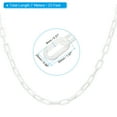 thumbnail image 2 of Unique Bargains 0.3' Diameter 23Ft Length Plastic Chain Barrier Safety Link Chain Stanchion for Crowd Control, White, 2 of 5