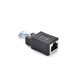 thumbnail image 3 of Adaptador Ethernet Cat5E/Cat6 Rj45, paquete de 2 adaptadores Ethernet macho a hembra Rj45/8P8C de ángulo recto de 90 grados compatible con Cat6/Cat5E (Ad, 3 of 4