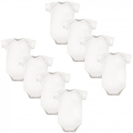 

Luvable Friends Cotton Bodysuits 8Pk White 18-24 Months