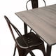 thumbnail image 3 of CASA FERRO Mesa de comedor moderno para 4 personas, patas de acero, superficie de MDF tipo nogal - Acero Negro, MDF color Nogal. (SIN SILLAS) CASA FERRO Industrial, 3 of 6