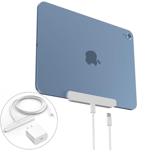 Magnetic Charger for iPad 10 & iPad 11 (A16), Smart Connector Charging Kit with Adapter