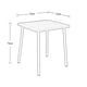 thumbnail image 3 of Mesa de Comedor Exterior Névra Gris – Mesa para Jardín o Terraza, Diseño Moderno, Resistente a la Intemperie y Elegante, 3 of 3