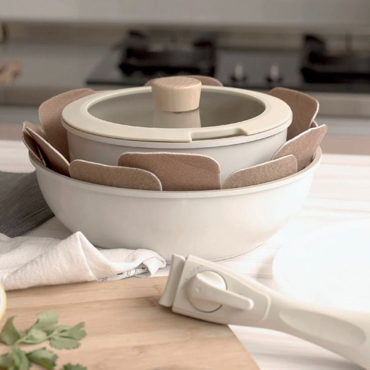 Creamymisha&puff2点セット Neoflam FIKA MIDAS Plus Collection 7pc Cookware Set with Lid
