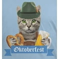 thumbnail image 3 of Oktoberfest Funny Cat Light Blue Adult T-Shirt - Medium, 3 of 6