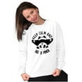 thumbnail image 5 of Cute Keep Calm and Hug A Panda Sweatshirt for Men or Women Brisco Brands S, 5 of 6