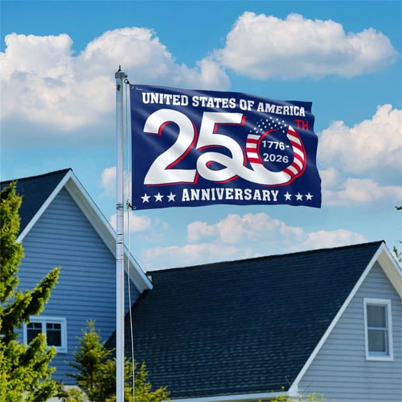 250 Years America Garden Flag,250th Anniversary USA Patriotic Banner,1776-2026 Semiquincentennial