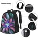 thumbnail image 3 of Disketp Colored Abstract Mochila Estampada de Gran Capacidad con Lonchera y Estuche, Set de 3 Piezas para Estudiantes, 3 of 7