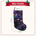 thumbnail image 3 of Picia Glowing Chameleon Fantasy Art Pattern Christmas Stockings, 18 Inches Knit Christmas Stockings, Stockings Christmas Cable Knitted Xmas Hanging Stockings, 3 of 8