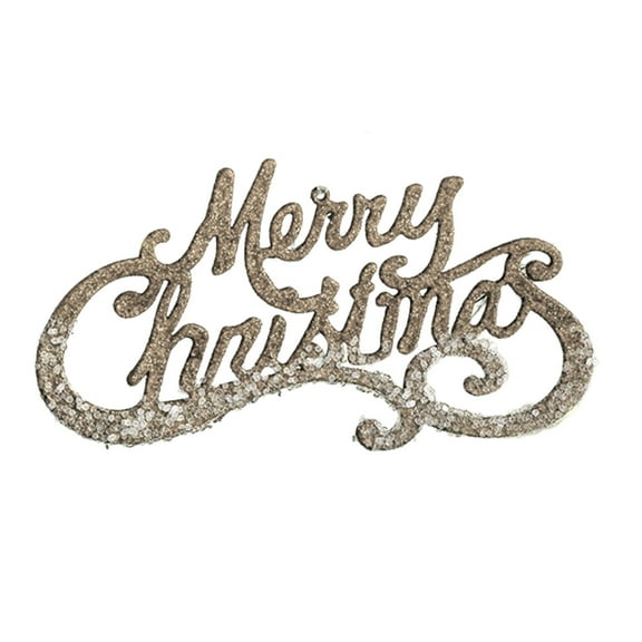 PEIBang Merry Christmas Signs,Christmas Word Glittery Hanging Signs for Xmas Holiday Party Home Decoration